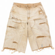 Re-Worked Carhartt 3/4 Shorts Tan 38x29