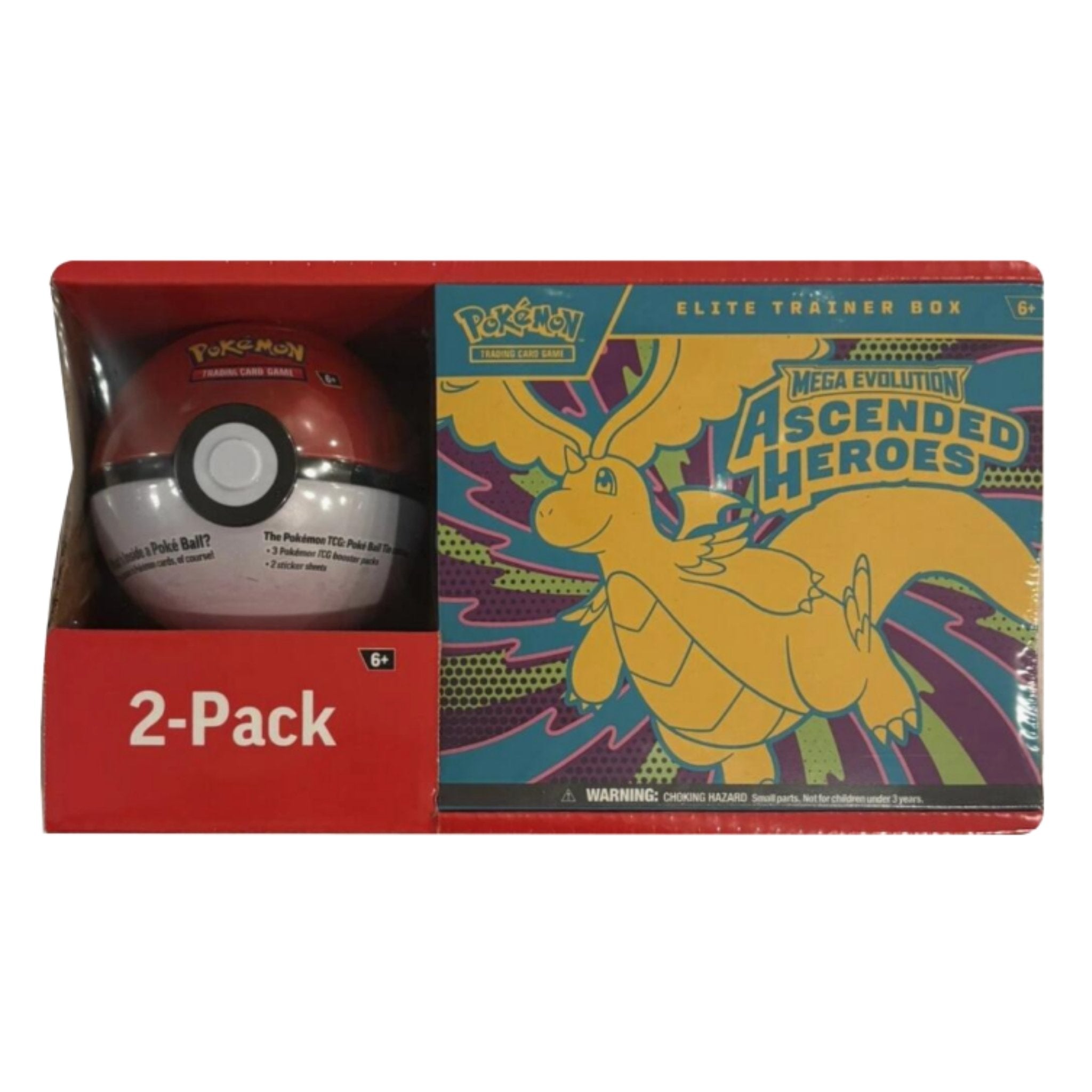 Pokemon Ascended Heroes Elite Trainer Box and Pokeball