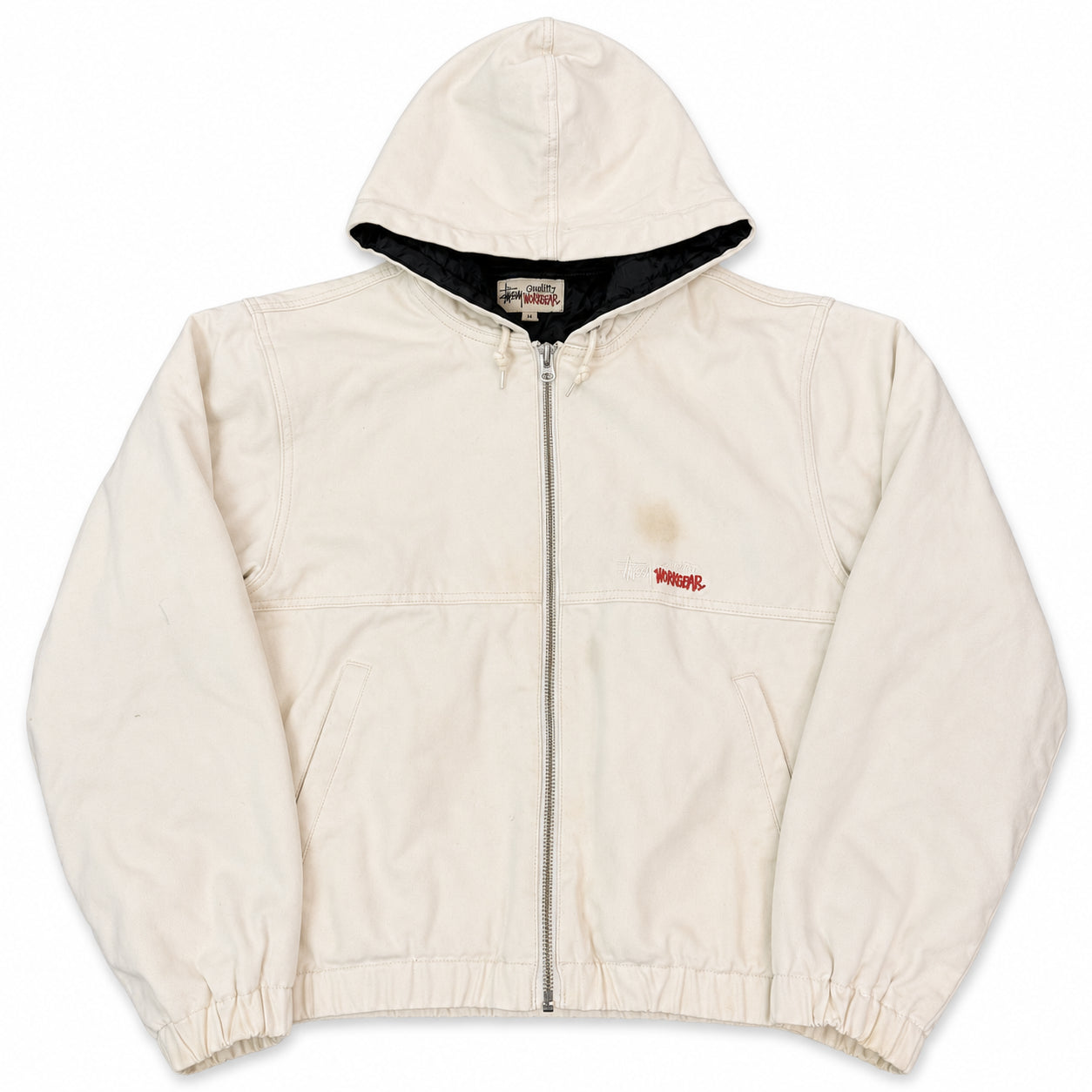 Pre-Owned Stussy Workgear Jacket White