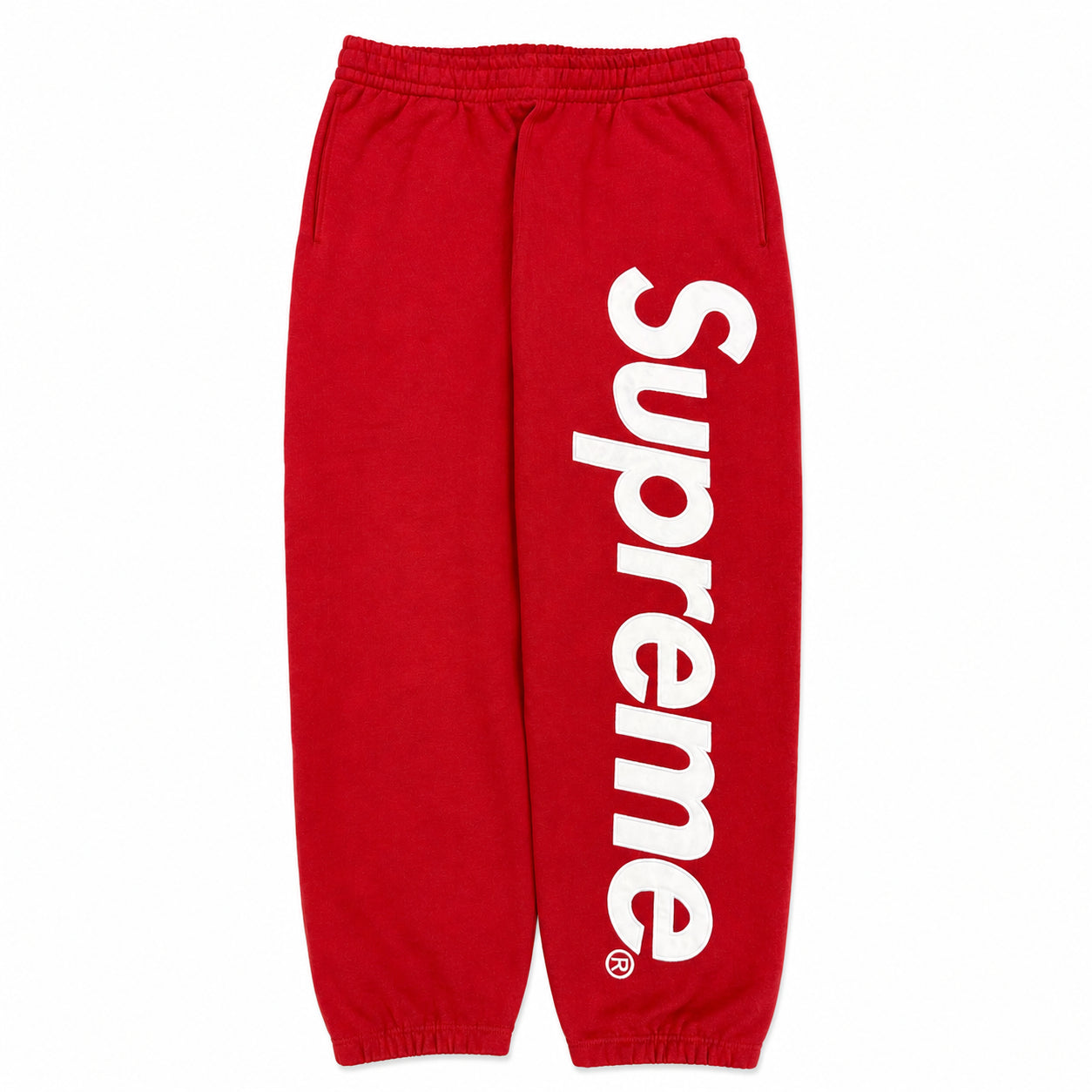 Pre-Owned Supreme Satin Applique Sweatpant Red (FW25)