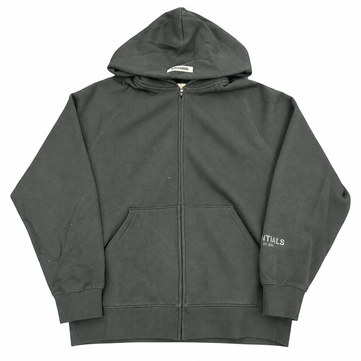 Essentials Applique Zip Hoodie Stretch Limo