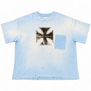 Awaited Militia Sky Blue Iron Spine Tee