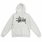 Pre-Owned Stussy Basic Hoodie Grey