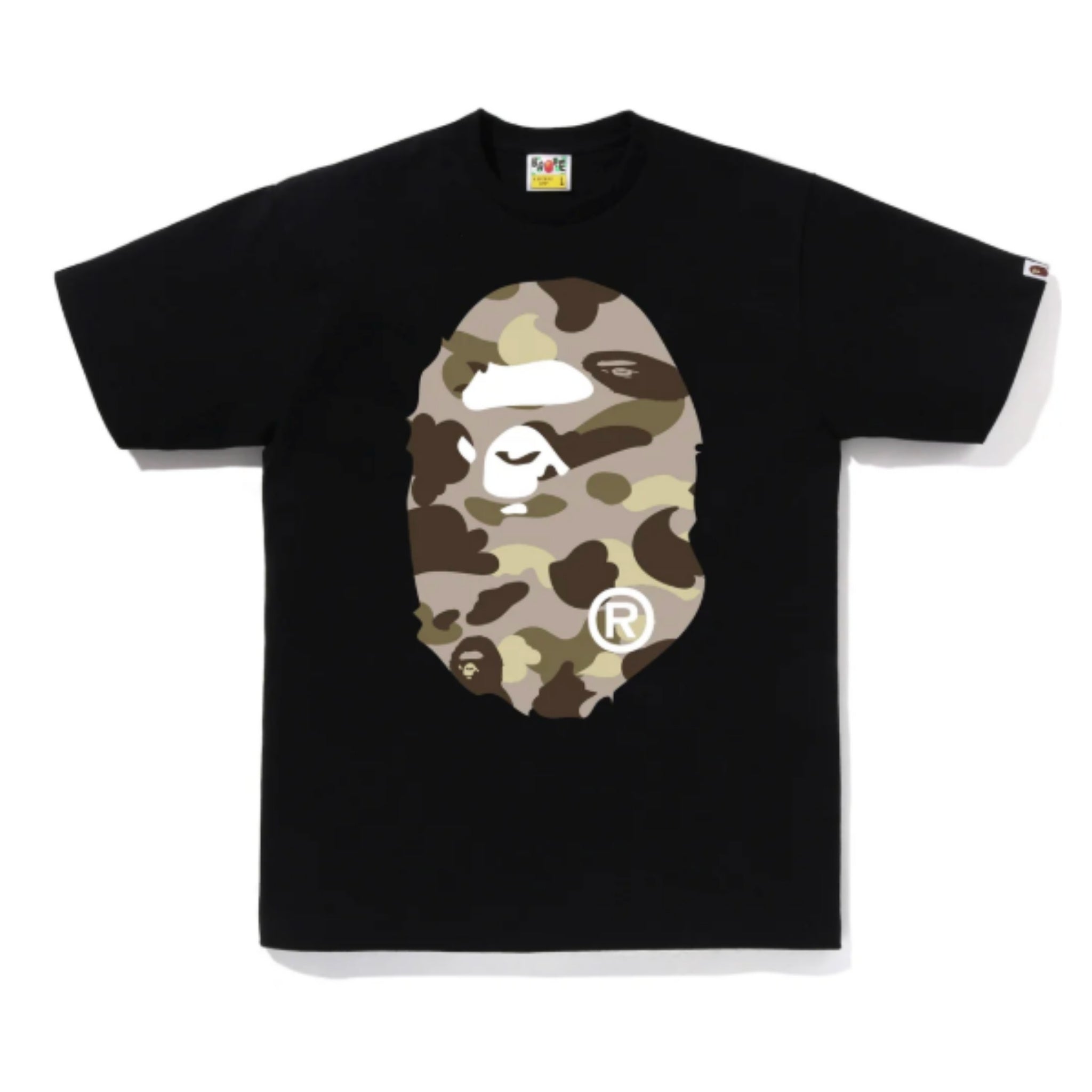 Bape Color Camo Big Ape Head Tee Black/Brown