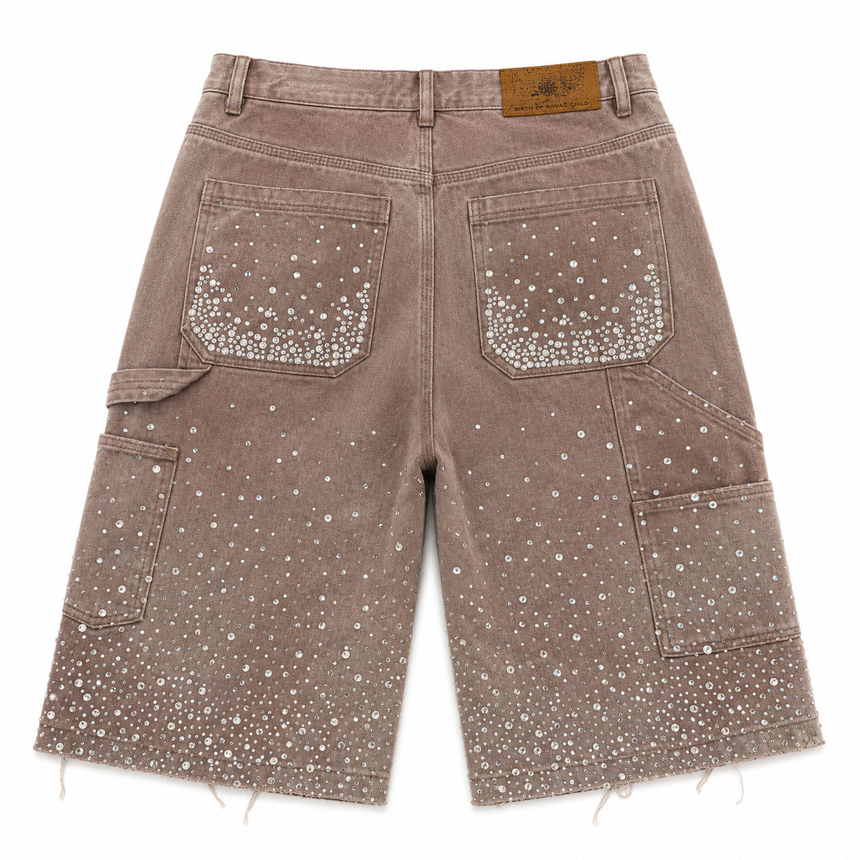 Pre-Owned Birth Of A Royal Child 20k Diamond Shorts Brown