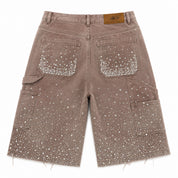 Pre-Owned Birth Of A Royal Child 20k Diamond Shorts Brown
