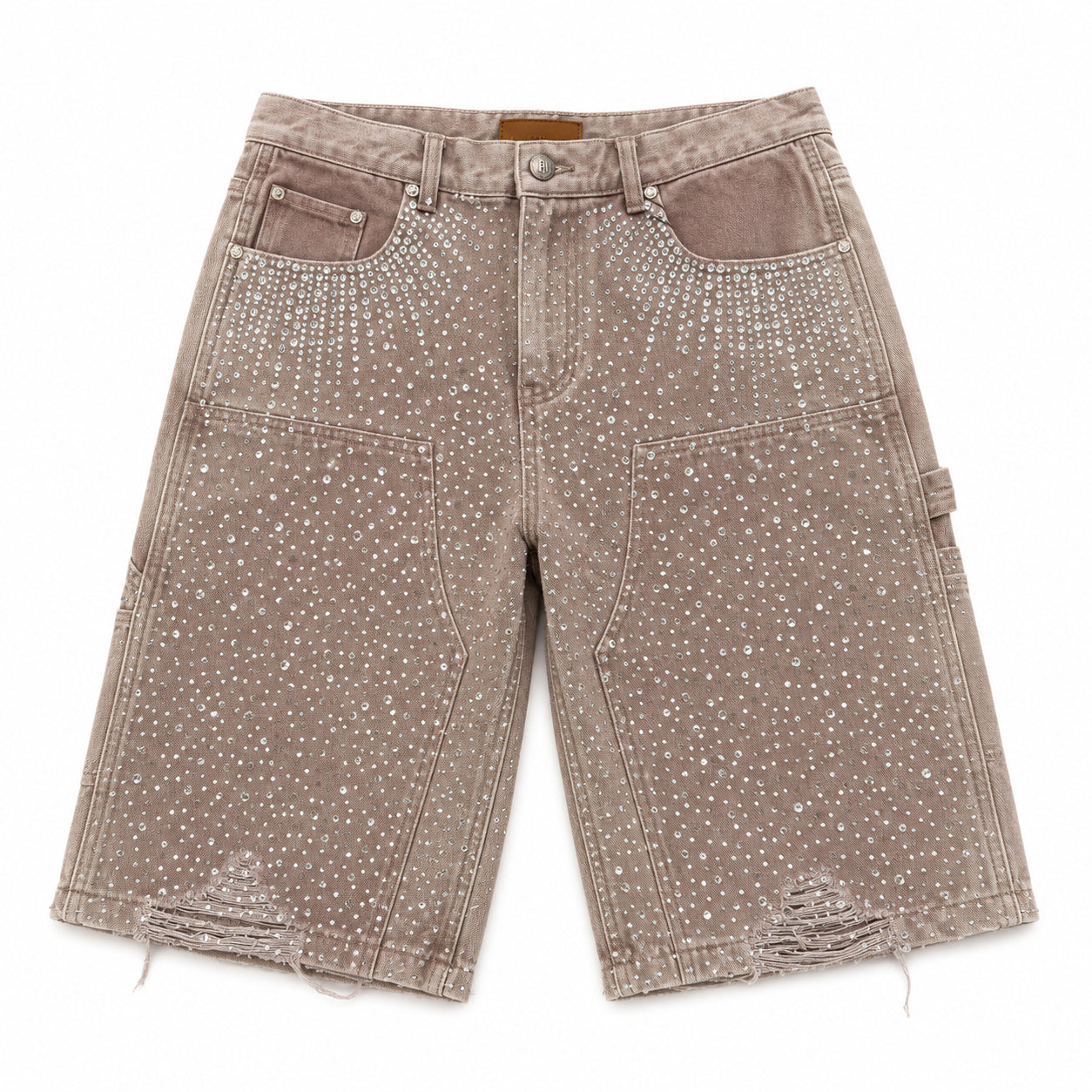 Pre-Owned Birth Of A Royal Child 20k Diamond Shorts Brown