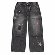 Boredom Kills Black Double Knee Pants