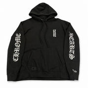 Pre-Owned Chrome Hearts Black Chrome Vertical Logo Hoodie