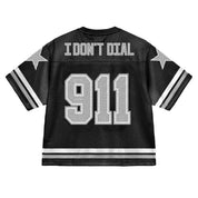 Bravest Studios 911 Black Football Jersey