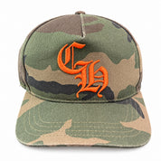 Pre-Owned Chrome Hearts CH 5 Panel Hat Orange/Camo