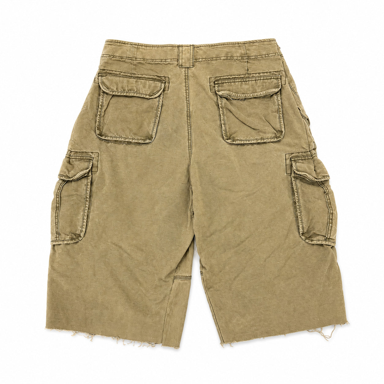 Vintage Olive Cargo 3/4th Shorts