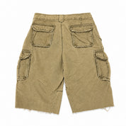 Vintage Olive Cargo 3/4th Shorts