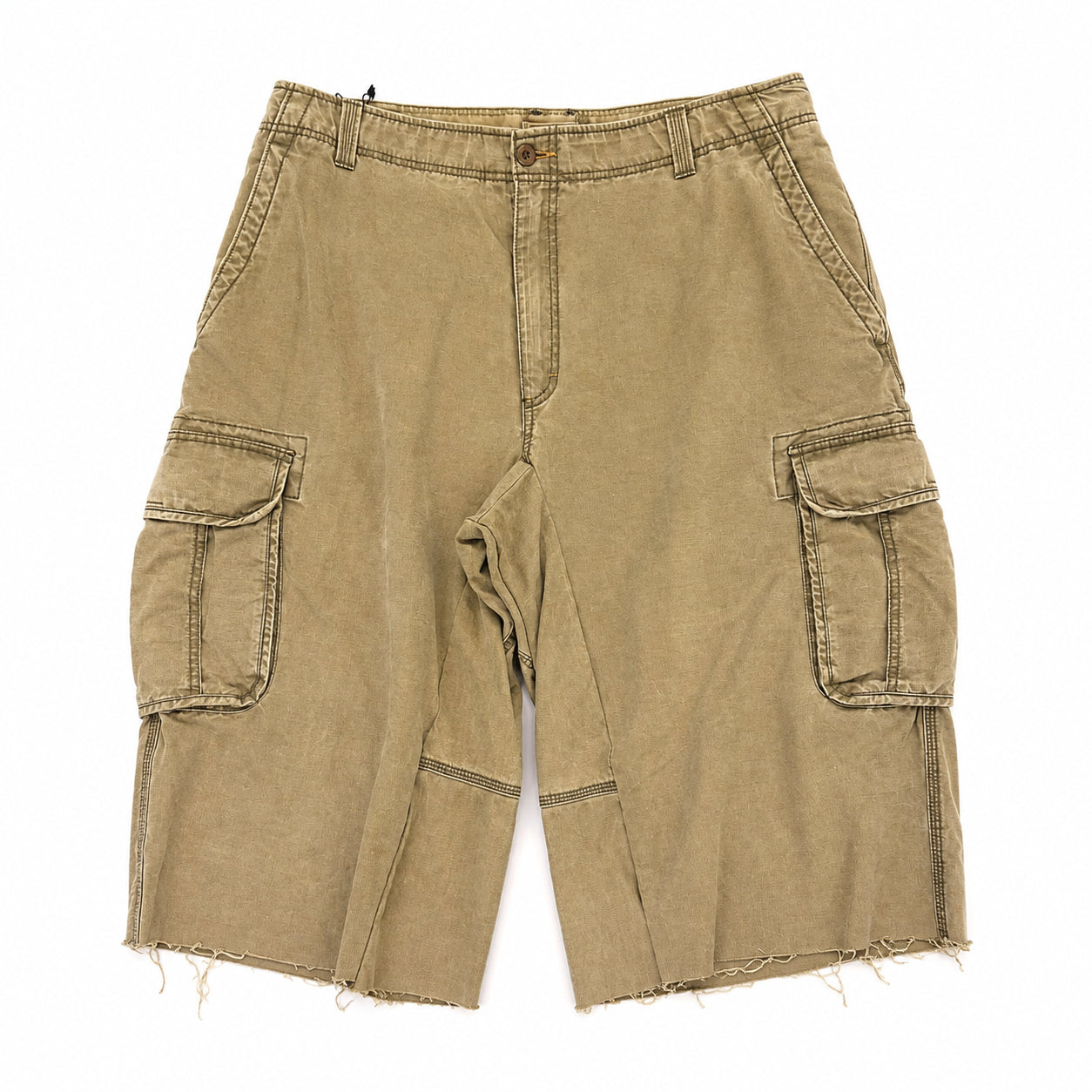 Vintage Olive Cargo 3/4th Shorts