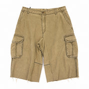 Vintage Olive Cargo 3/4th Shorts