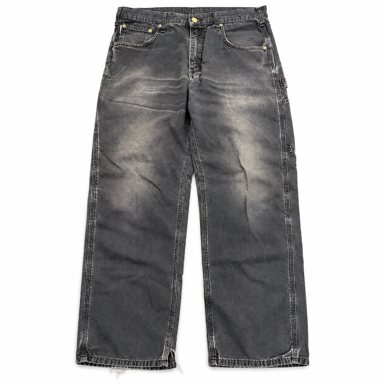 (FS) Vintage Carhartt Carpenter Pants Black 5