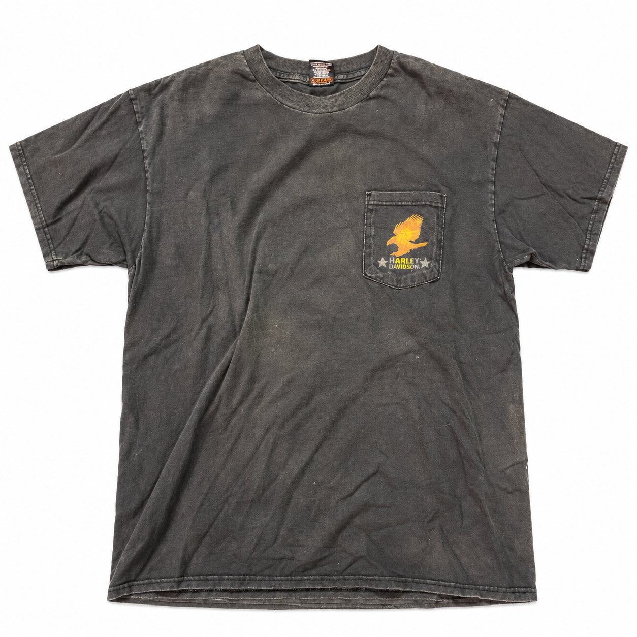 (FS) Vintage Harley Davidson Central Pocket T-Shirt
