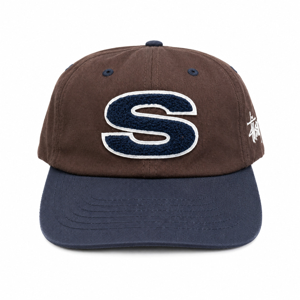 Stussy Low Pro Chenille S Strapback Hat Brown/Navy