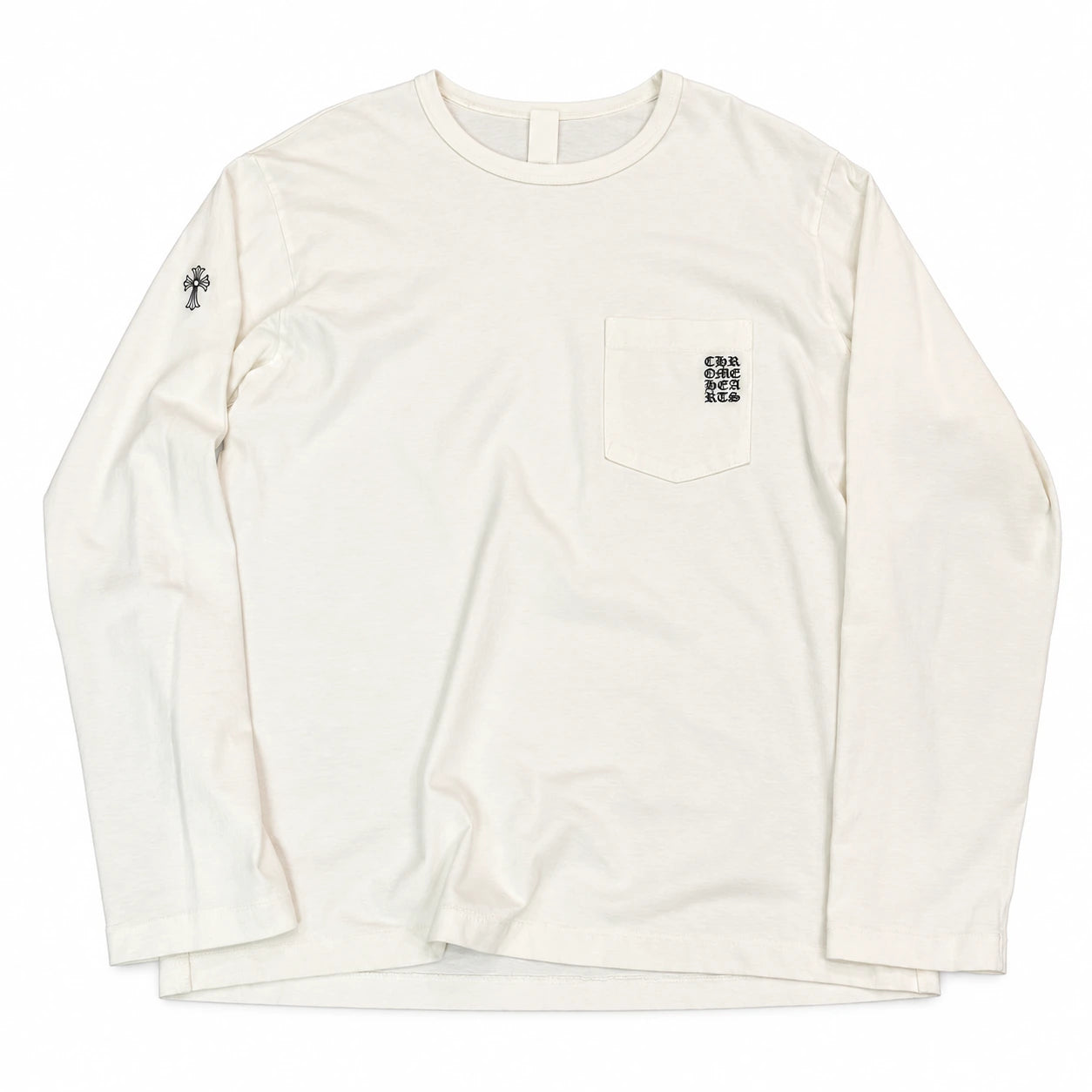 Pre-Owned Chrome Hearts Y Not? L/S White