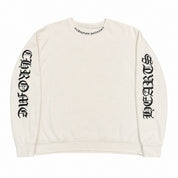 Pre-Owned Chrome Hearts Neck Logo Crewneck White