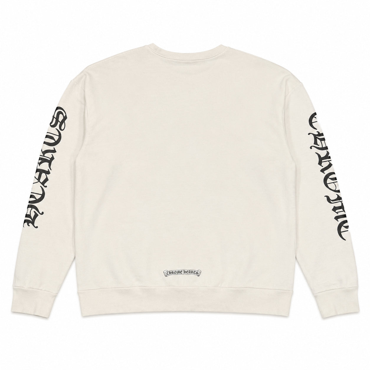 Pre-Owned Chrome Hearts Neck Logo Crewneck White