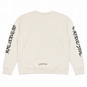 Pre-Owned Chrome Hearts Neck Logo Crewneck White