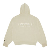 Essentials Classic Fit Fleece Zip Up Stone