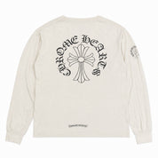 Pre-Owned Chrome Hearts Cross Neck Logo L/S White