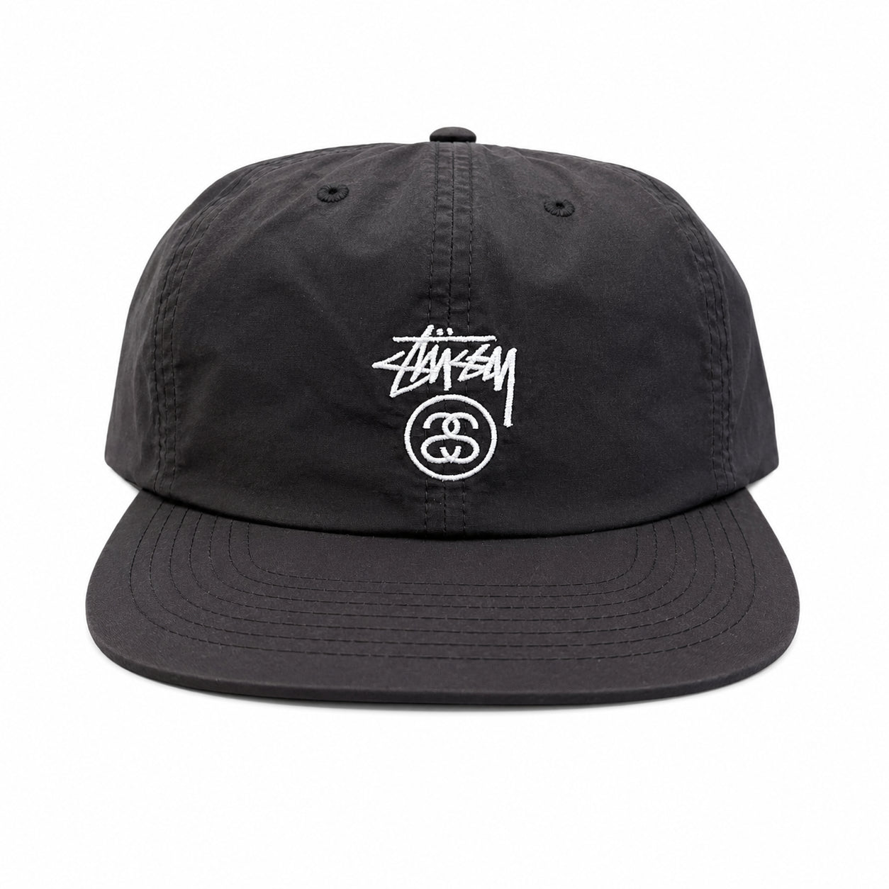Stussy Lock Taslan Strapback Hat Black