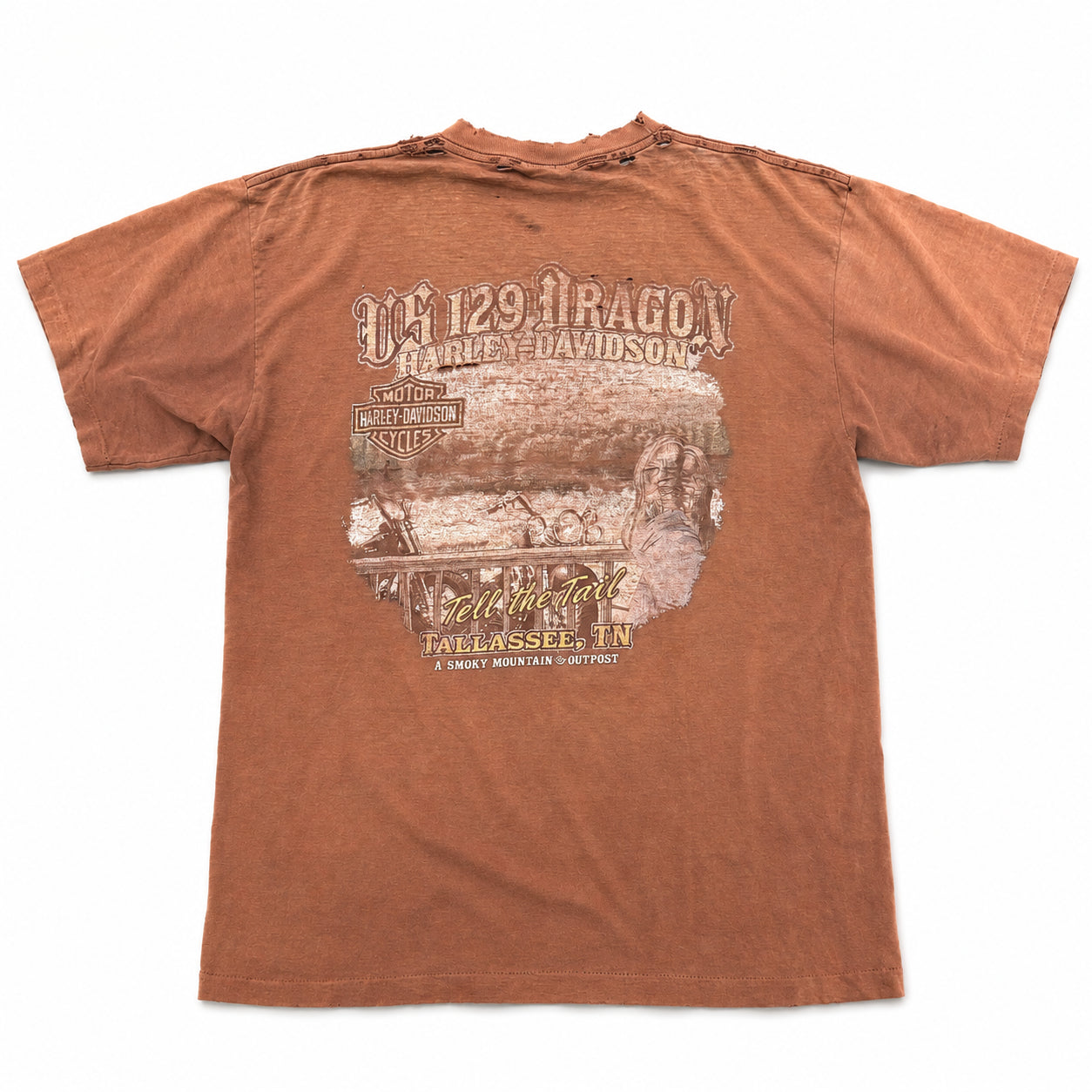 (FS) Vintage Harley Davidson 129-Dragon Tee