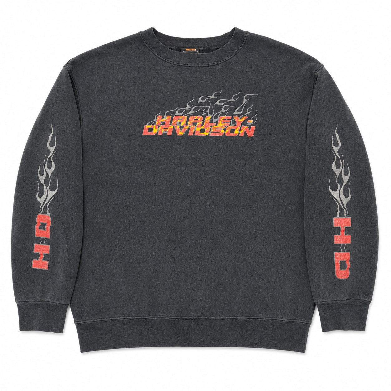 (FINAL SALE) VINTAGE Harley Davidson Flame Eagle Crewneck