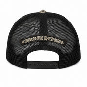 Pre-Owned Chrome Hearts Eye Chart Hat Black/Red
