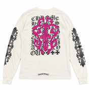 Pre-Owned Chrome Hearts Eye Chart Dagger L/S White