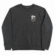 Pre-Owned Stussy 8 Ball Crewneck Black