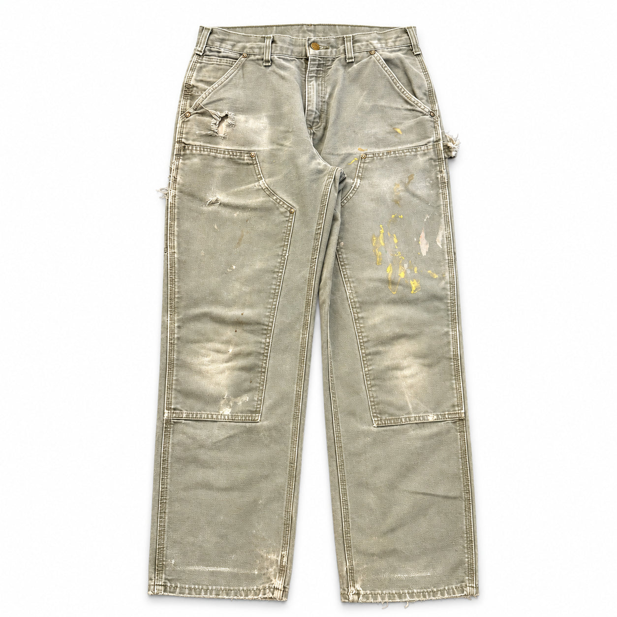 (FS) Vintage Carhartt Double Knee Pants Olive 2