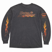 (FINAL SALE) VINTAGE Harley Davidson Flame Sleeve L/S Tee