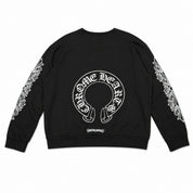 Pre-Owned Chrome Hearts Floral Horseshoe Crewneck