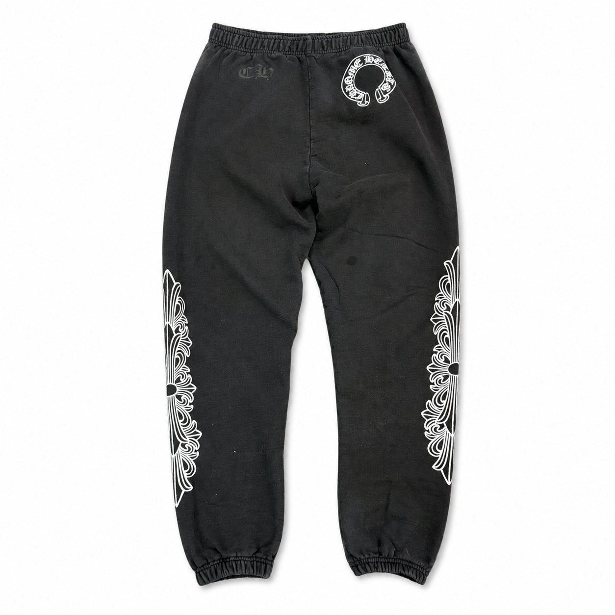 Pre-Owned Chrome Hearts Floral Horseshoe Sweatpants