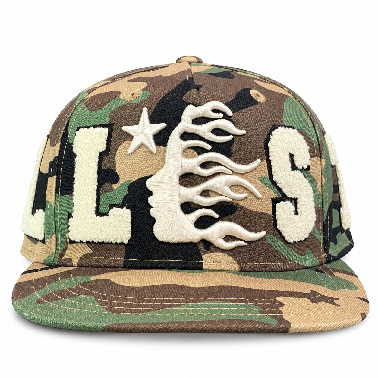 Hellstar OG Patch Fitted Hat Camo (USED)