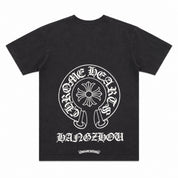Pre-Owned Chrome Hearts Horseshoe Hangzhou Tee Black
