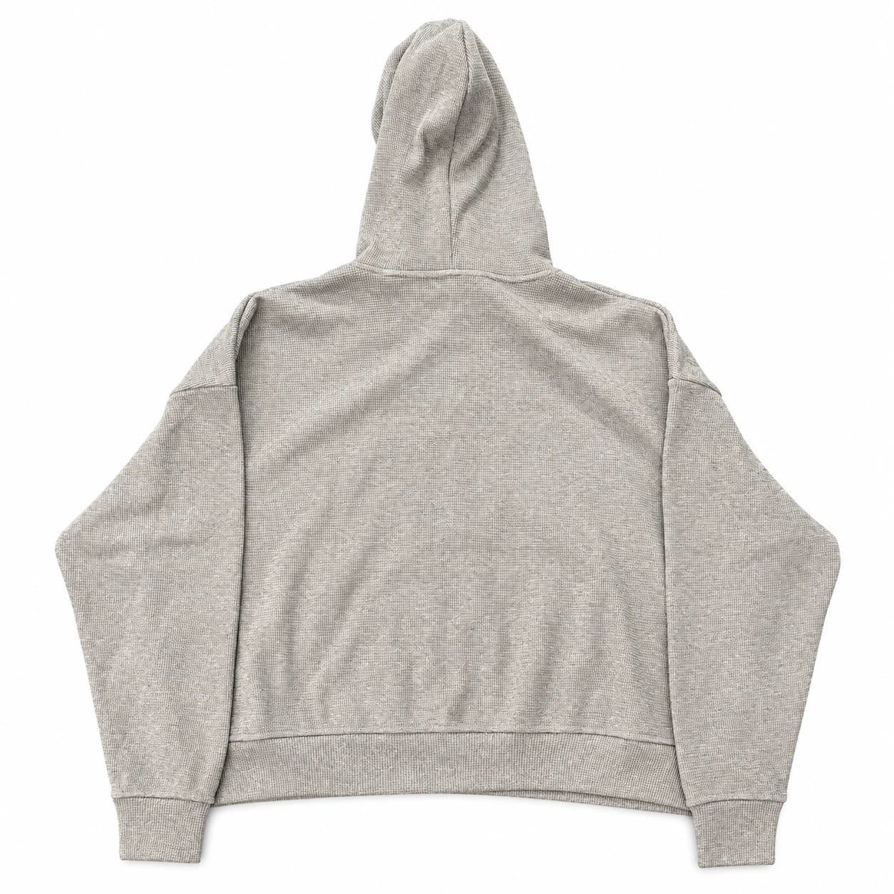 HMDD Grey Thermal Zip Hoodie
