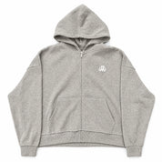 HMDD Grey Thermal Zip Hoodie