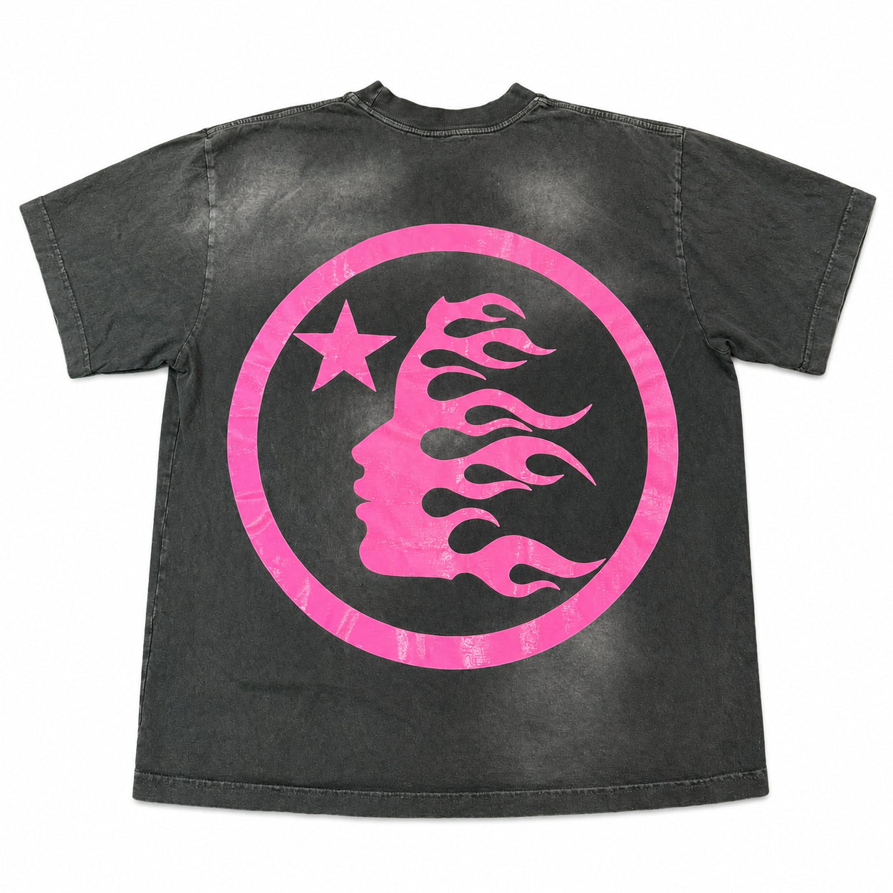 Pre-Owned Hellstar Pink Gel Logo Tee