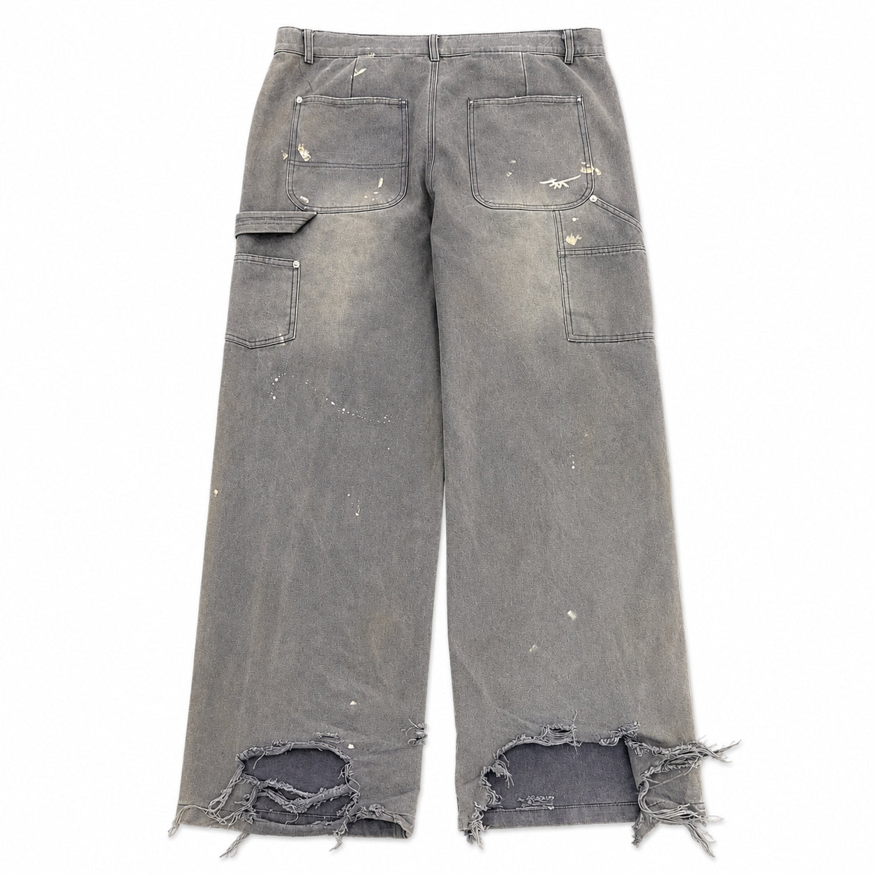 Pre-Owned HMDD Disstressed Double Knees Navy