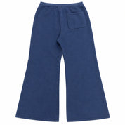 KAPITAL Printed Cotton-Blend Jersey Sweatpants Navy