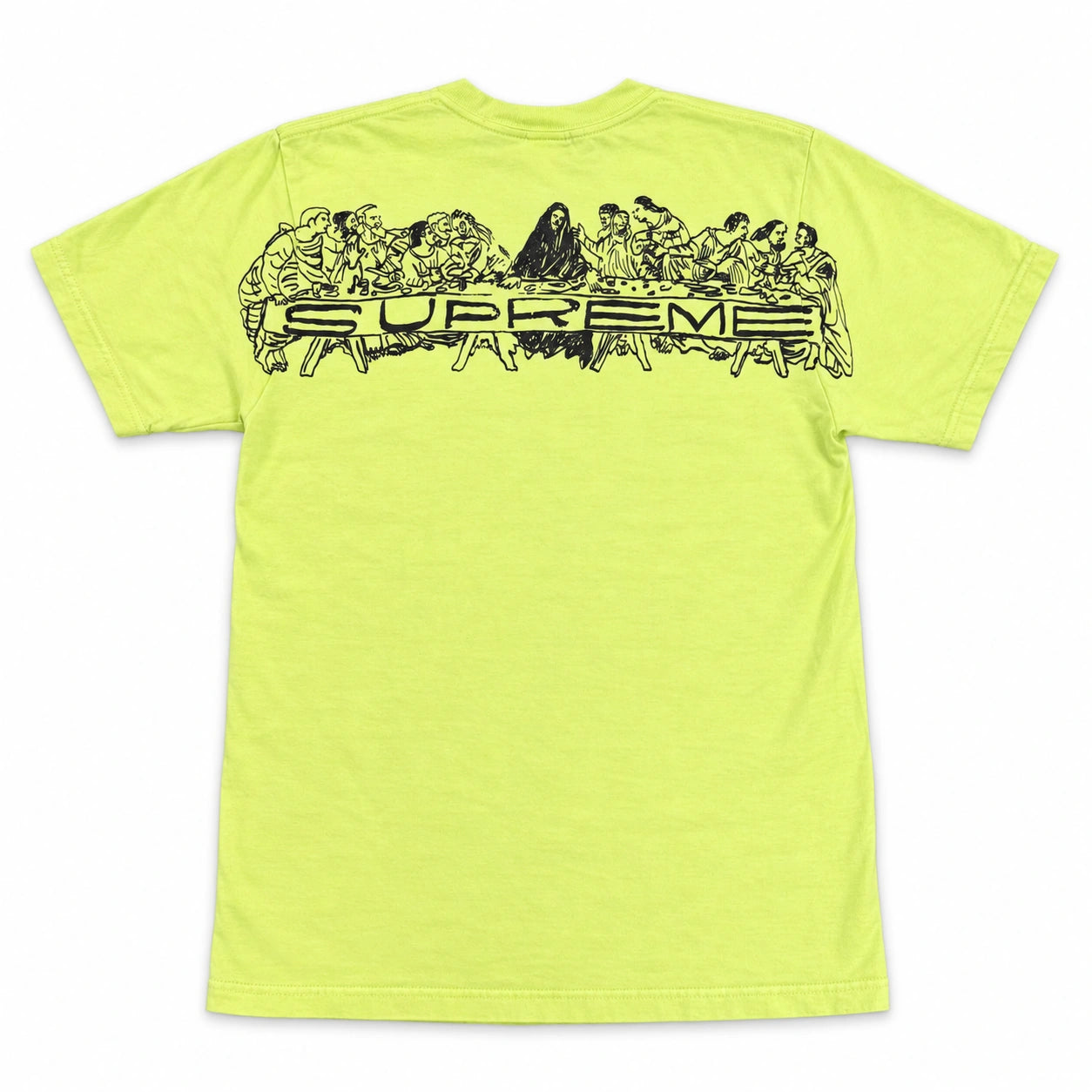 Pre-Owned Supreme Last Supper Tee Lime Green