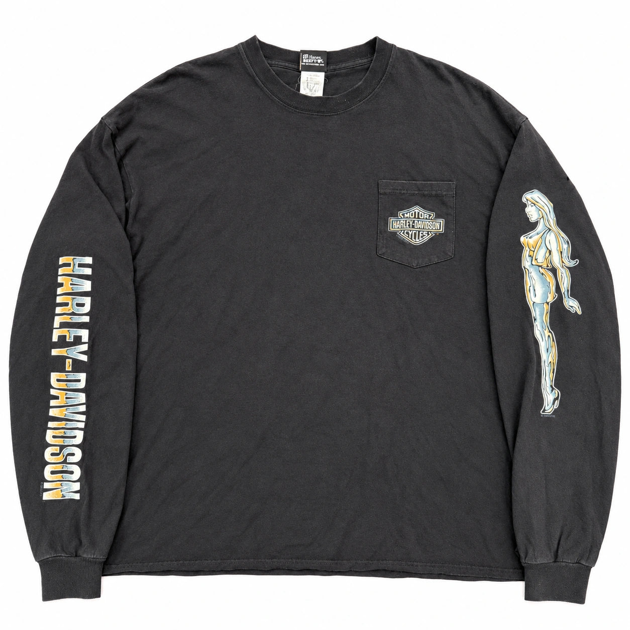 (FS) Vintage Harley Davidson Liquid Lady L/S Tee