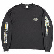 (FS) Vintage Harley Davidson Liquid Lady L/S Tee