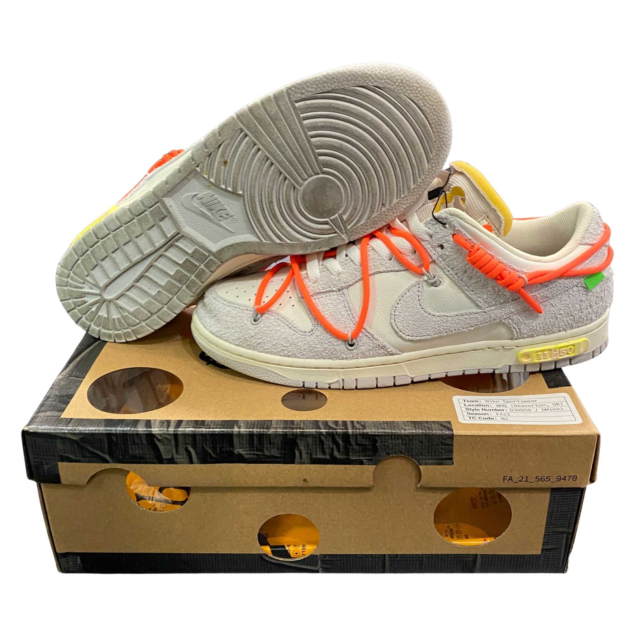 Nike Dunk Low Off White Lot 11 (USED)