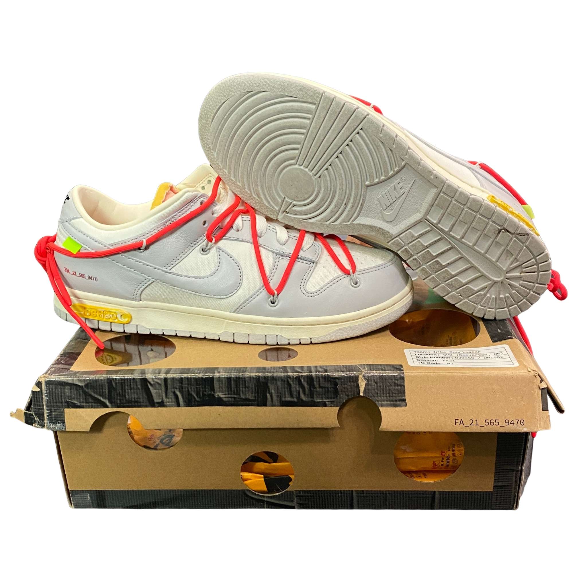 Nike Dunk Low Off-White Lot 6 (USED)